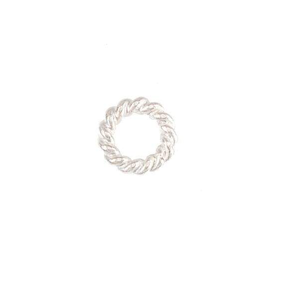 5mm Sterling Silver Twisted Jumpring 25 pcs per bag (ONLINE ORDER ONLY)