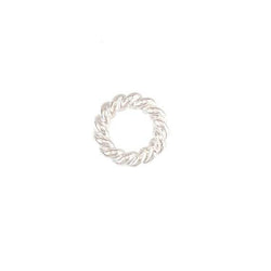 5mm Sterling Silver Twisted Jumpring 25 pcs per bag (ONLINE ORDER ONLY)