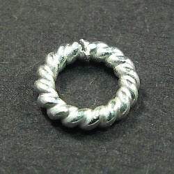 5mm Sterling Silver Twisted Jumpring 25 pcs per bag (ONLINE ORDER ONLY)