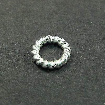 5mm Sterling Silver Twisted Jumpring 25 pcs per bag (ONLINE ORDER ONLY)