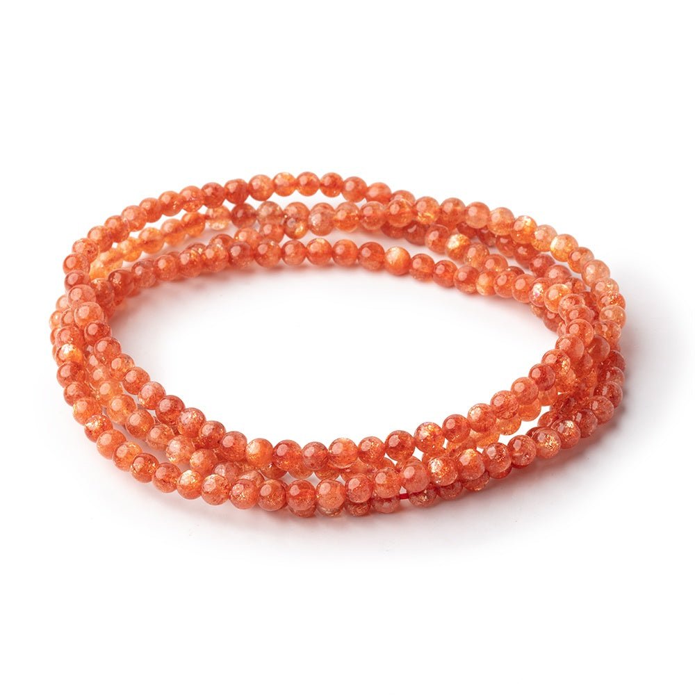 5mm Sunstone Plain Round Beads 21 inch 112 pieces AAA (ONLINE ORDER ONLY)