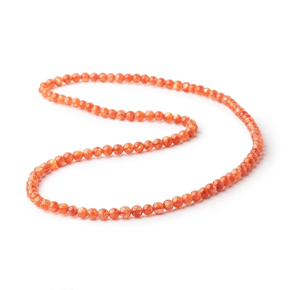 5mm Sunstone Plain Round Beads 21 inch 112 pieces AAA (ONLINE ORDER ONLY)