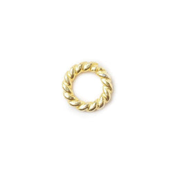 5mm Vermeil Twisted Jump Rings 25 pieces per bag (ONLINE ORDER ONLY)
