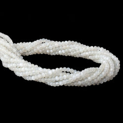 5mm White Moonstone Plain Rondelle Beads 18 inch 115 pieces AA (ONLINE ORDER ONLY)