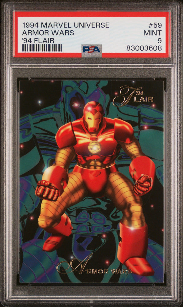 1994 MARVEL UNIVERSE '94 FLAIR ARMOR WARS 94 FLAIR #59 - PSA 9 (Online Order Only)