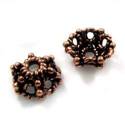 5x10mm Copper Bead Cap, Sea Urchin *DISCONTINUED* (ONLINE ORDER ONLY)