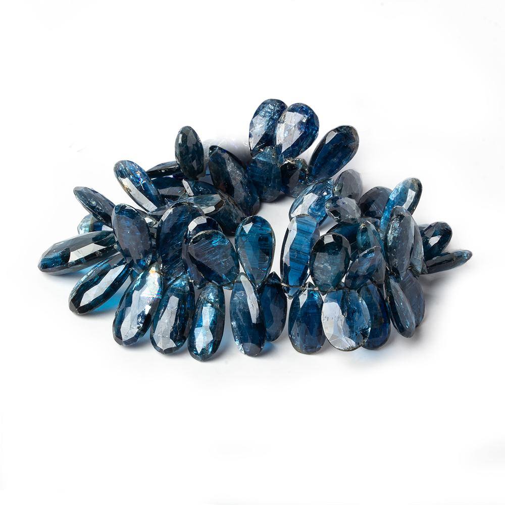 12x5mm Kyanite Faceted Pear Beads 7.5 inch 56 pieces (ONLINE ORDER ONLY)