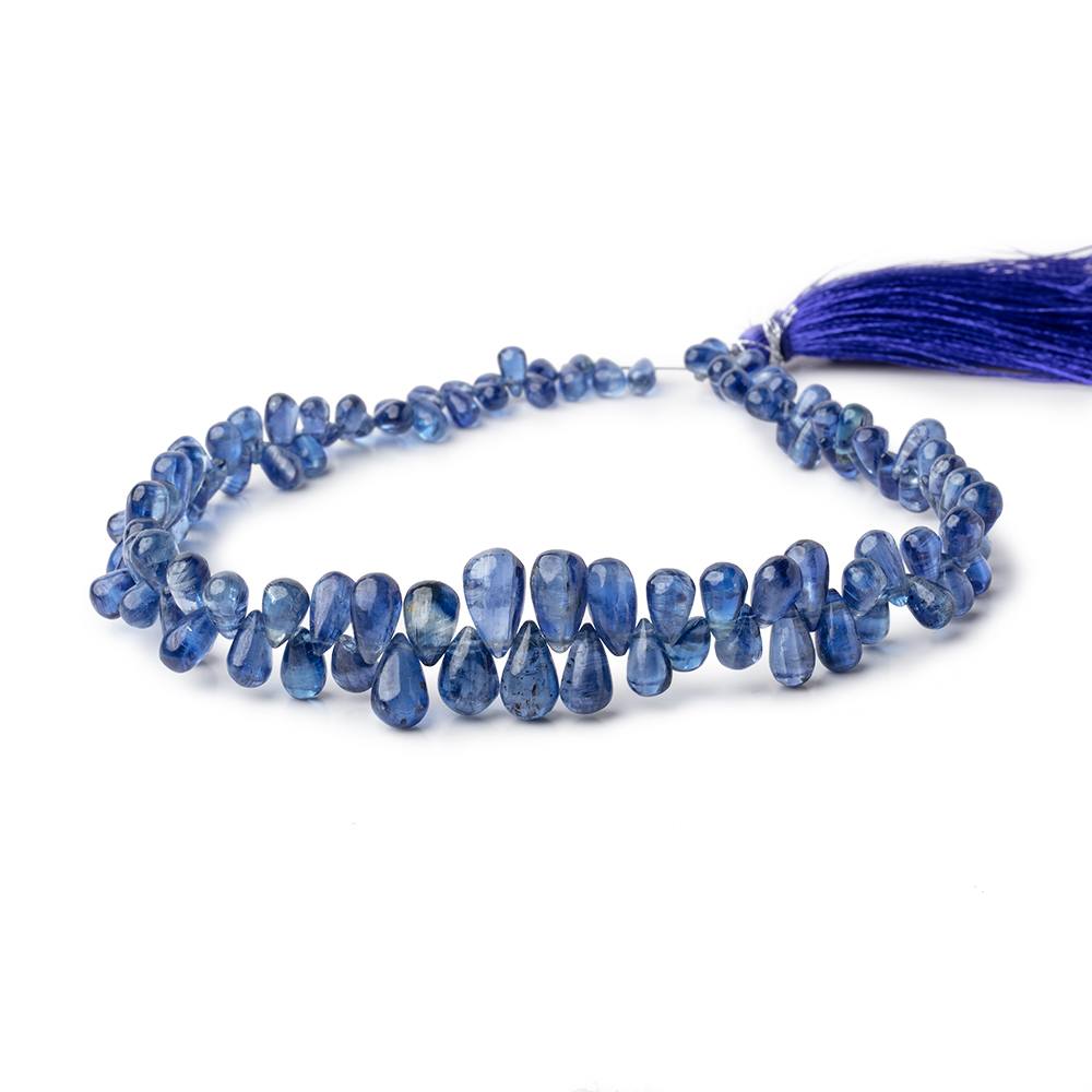 5x2-11x6mm Kyanite Plain Tear Drop Beads 10 inch 103 pieces AA (ONLINE ORDER ONLY)