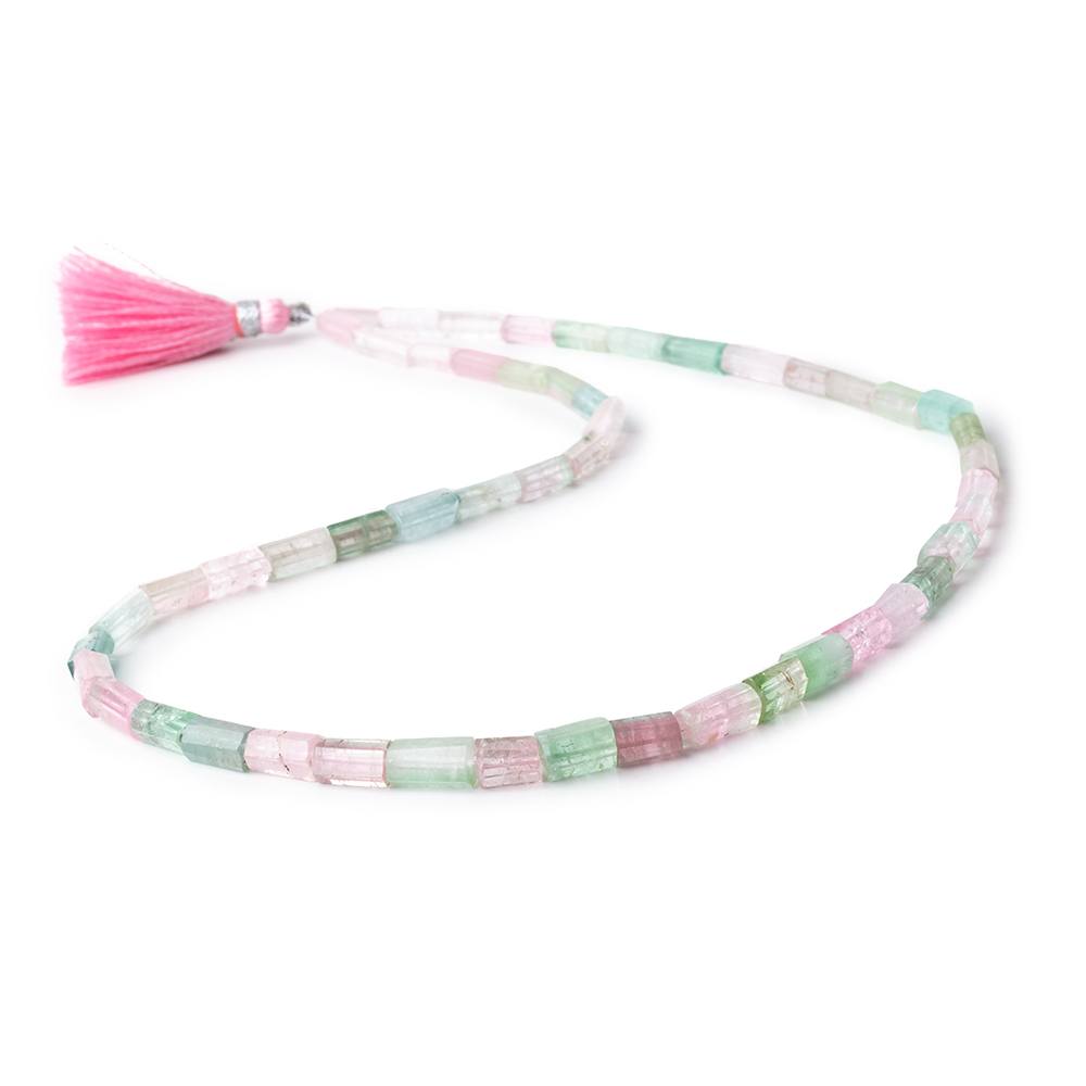 5x3-10x5mm Afghani Tourmaline Natural Tube Beads 17 inch 51 pieces AAA (ONLINE ORDER ONLY)