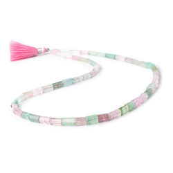 5x3-10x5mm Afghani Tourmaline Natural Tube Beads 17 inch 51 pieces AAA (ONLINE ORDER ONLY)