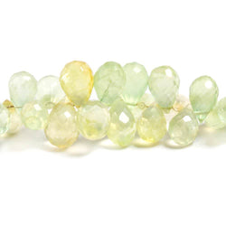 5x3-11x7mm Prehnite faceted tear drop beads 8 inch 80 pieces (ONLINE ORDER ONLY)