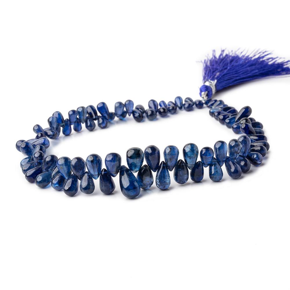 5x3-13x7mm Kyanite Plain Tear Drop Beads 10 inch 93 pieces AAA (ONLINE ORDER ONLY)