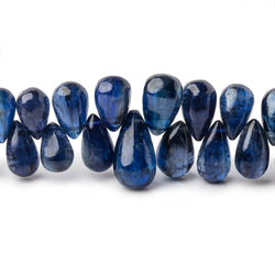 5x3-13x7mm Kyanite Plain Tear Drop Beads 10 inch 93 pieces AAA (ONLINE ORDER ONLY)