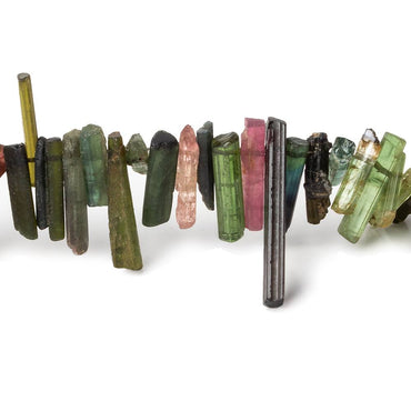 5x3-14x3mm Multi Color Tourmaline top drilled Natural Crystals 7.75 inch 88 beads AA (ONLINE ORDER ONLY)