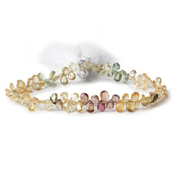 5x3-6x3mm Multi Color Zircon faceted pear briolettes 8 inch 85 beads AAA (ONLINE ORDER ONLY)