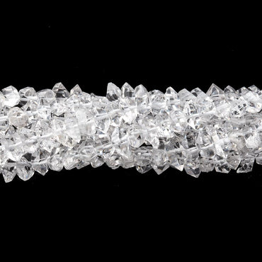 5x3-6x4mm Double Terminated Crystal Quartz 16 inch 136 beads (ONLINE ORDER ONLY)