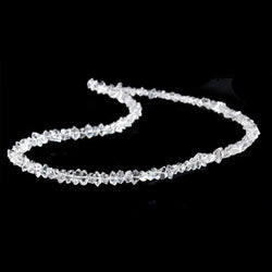 5x3-6x4mm Double Terminated Crystal Quartz 16 inch 136 beads (ONLINE ORDER ONLY)