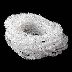 5x3-6x4mm Double Terminated Crystal Quartz 16 inch 136 beads (ONLINE ORDER ONLY)