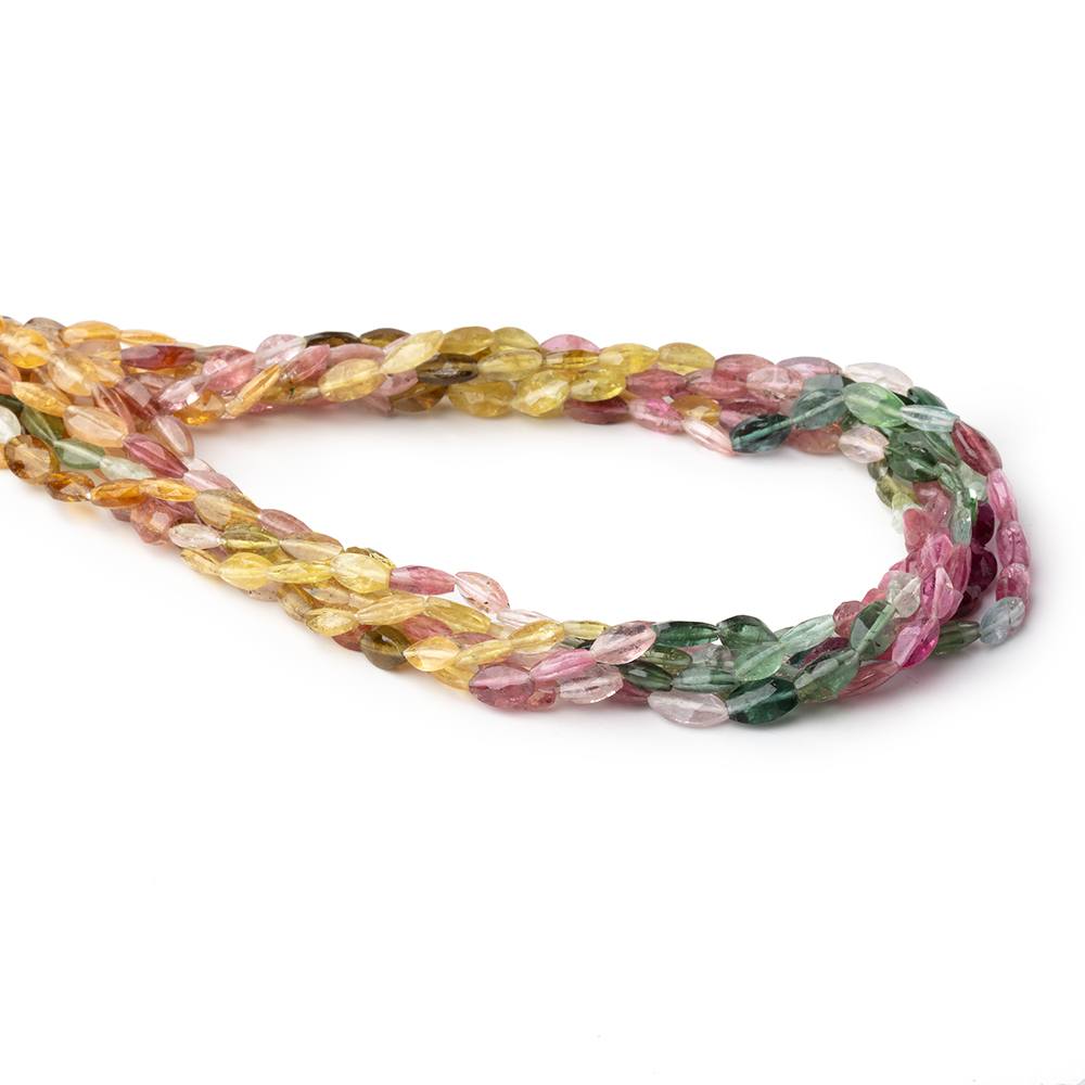 5x3-6x4mm Multi Color Tourmaline Faceted Marquise Beads 14 inch 57 pieces (ONLINE ORDER ONLY)