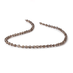 5x3-6x4mm Smoky Quartz Straight Drilled Faceted Tear Drops 14.5 inch 60 Beads (ONLINE ORDER ONLY)
