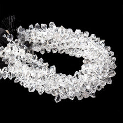 5x3-7x4mm Double Terminated Crystal Quartz Beads 7.5 inch 66 pieces (ONLINE ORDER ONLY)