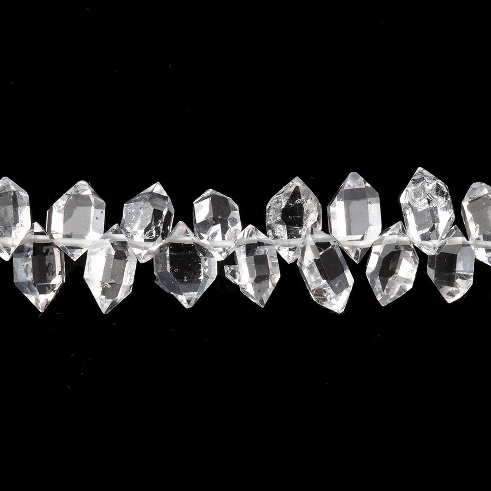 5x3-7x4mm Double Terminated Crystal Quartz Beads 7.5 inch 66 pieces (ONLINE ORDER ONLY)