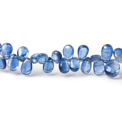 5x3-7x4mm Kyanite plain pear beads 18 inch 184 pieces AA (ONLINE ORDER ONLY)
