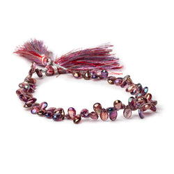 5x3-7x4mm Mystic Garnet Faceted Pear Beads 8 inch 78 pieces (ONLINE ORDER ONLY)