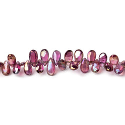5x3-7x4mm Mystic Garnet Faceted Pear Beads 8 inch 78 pieces (ONLINE ORDER ONLY)