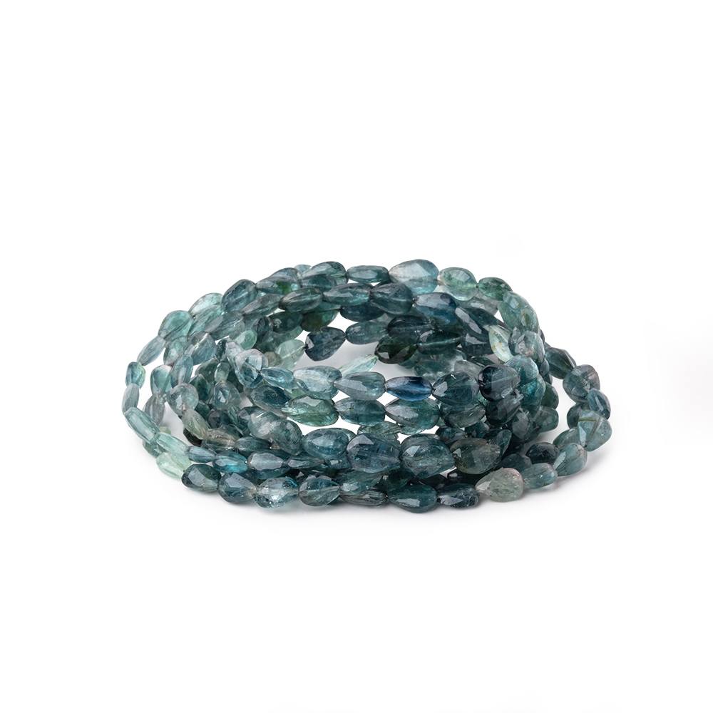 5x3-7x5mm Indicolite Bi-Color Tourmaline Faceted Pear Beads 16 inch 69 pieces (ONLINE ORDER ONLY)