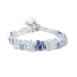 5x3-8x6mm Ceylon Sapphire Faceted Tear Drop Beads 7.5 inch 90 pieces AA (ONLINE ORDER ONLY)