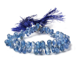 5x3-9x5mm Kyanite Faceted Tear Drop Beads 7 inch 82 pieces (ONLINE ORDER ONLY)