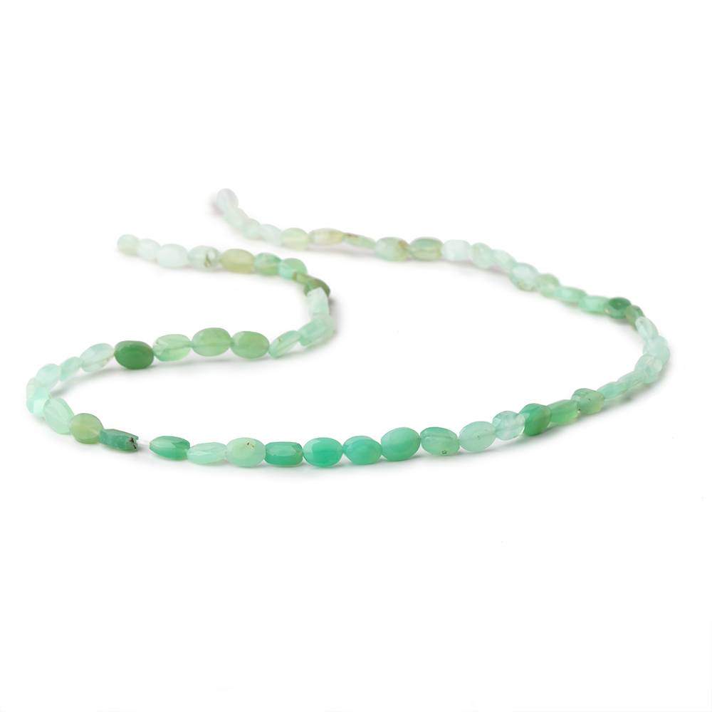 5x3mm-6x3mm Chrysoprase Faceted Oval Beads 13 inch 60 pieces (ONLINE ORDER ONLY)