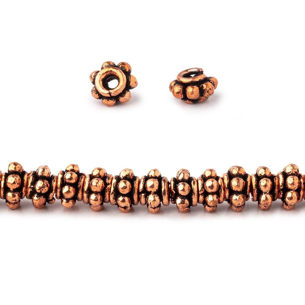 5x3mm Antiqued Copper Spacer Beads 8 inch 63 pieces (ONLINE ORDER ONLY)