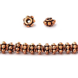 5x3mm Antiqued Copper Spacer Beads 8 inch 63 pieces (ONLINE ORDER ONLY)