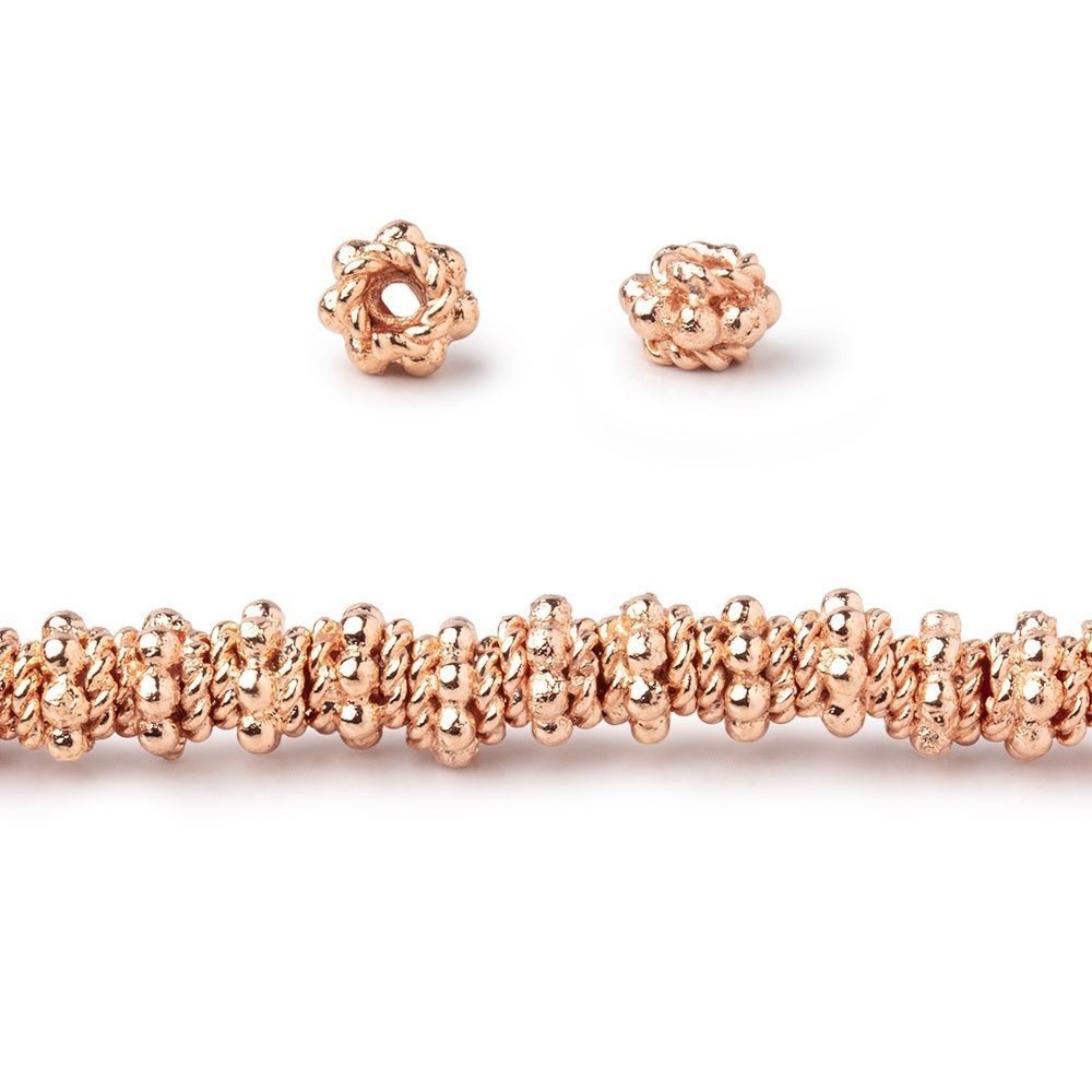 5x3mm Daisy & Twist Stack Spacer Beads 8 inch 60 pieces (ONLINE ORDER ONLY)