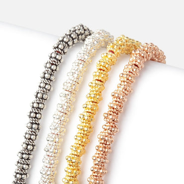 5x3mm Daisy & Twist Stack Spacer Beads 8 inch 60 pieces (ONLINE ORDER ONLY)