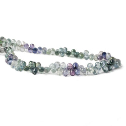 5x3mm Multi Color Sappphire Faceted Tear Drop Beads 7.5 inch 126 pieces (ONLINE ORDER ONLY)