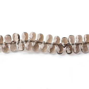 5x3mm Smoky Quartz Faceted Pear Bead 8 inch 115 pieces (ONLINE ORDER ONLY)