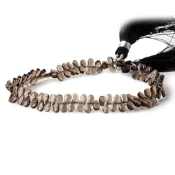 5x3mm Smoky Quartz Faceted Pear Bead 8 inch 115 pieces (ONLINE ORDER ONLY)