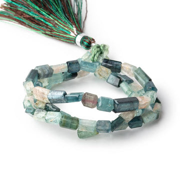5x4-11x5mm Indicolite Tourmaline Faceted Rectangles 16 inch 60 Beads (ONLINE ORDER ONLY)