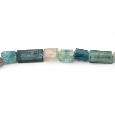 5x4-11x5mm Indicolite Tourmaline Faceted Rectangles 16 inch 60 Beads (ONLINE ORDER ONLY)