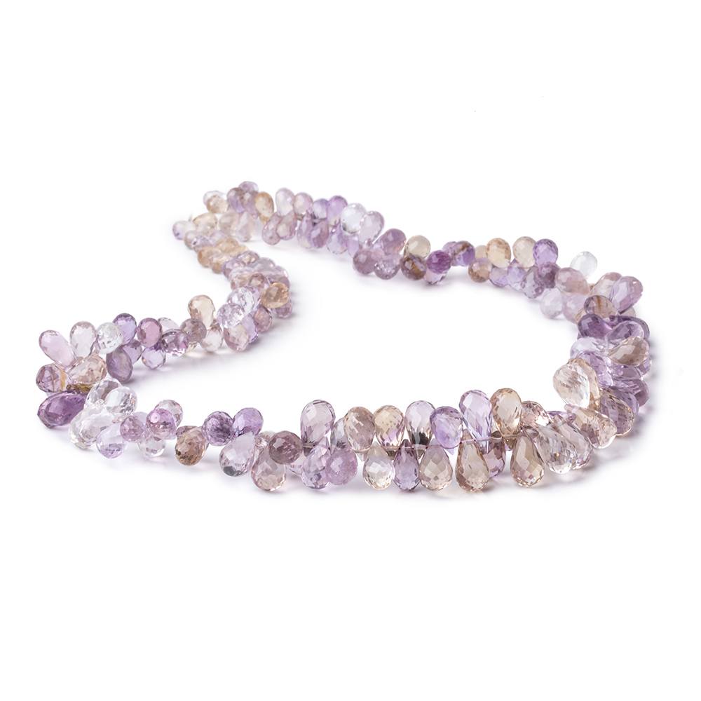 5x4-11x6mm Ametrine Faceted Tear Drop Beads 16 inches 170 pieces (ONLINE ORDER ONLY)