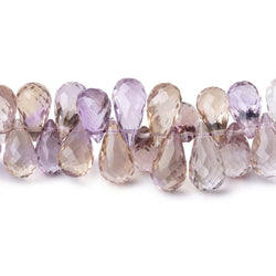 5x4-11x6mm Ametrine Faceted Tear Drop Beads 16 inches 170 pieces (ONLINE ORDER ONLY)
