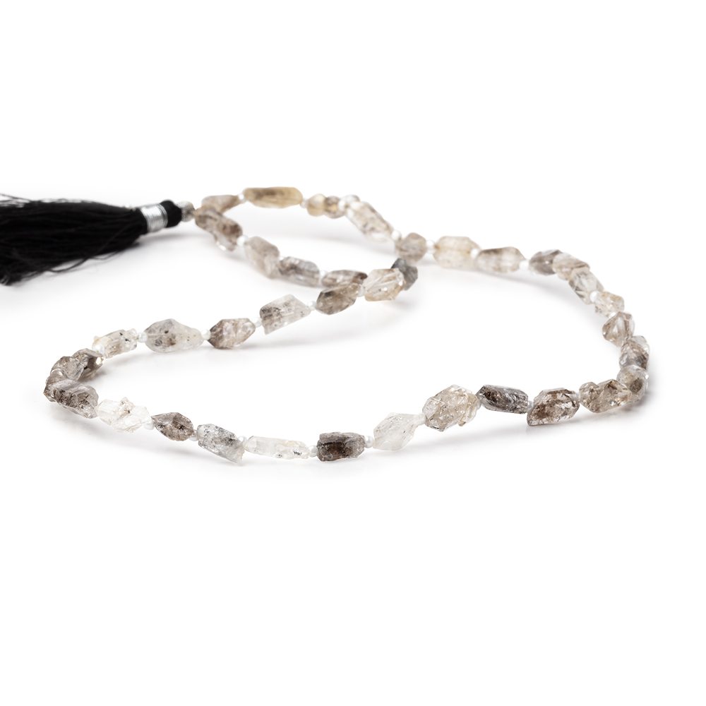 5x4-11x6mm Double Terminated Quartz natural crystal beads 15 inch 42 pieces (ONLINE ORDER ONLY)