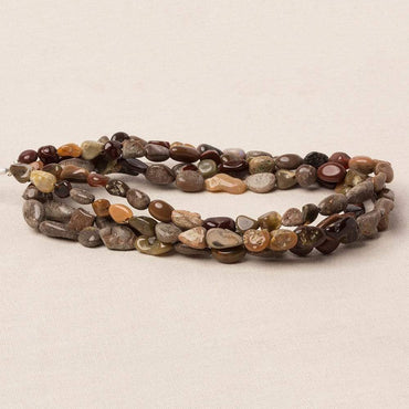 5x4-11x7mm Ethiopian Boulder Opal plain nugget beads 18 inch 60 pieces (ONLINE ORDER ONLY)