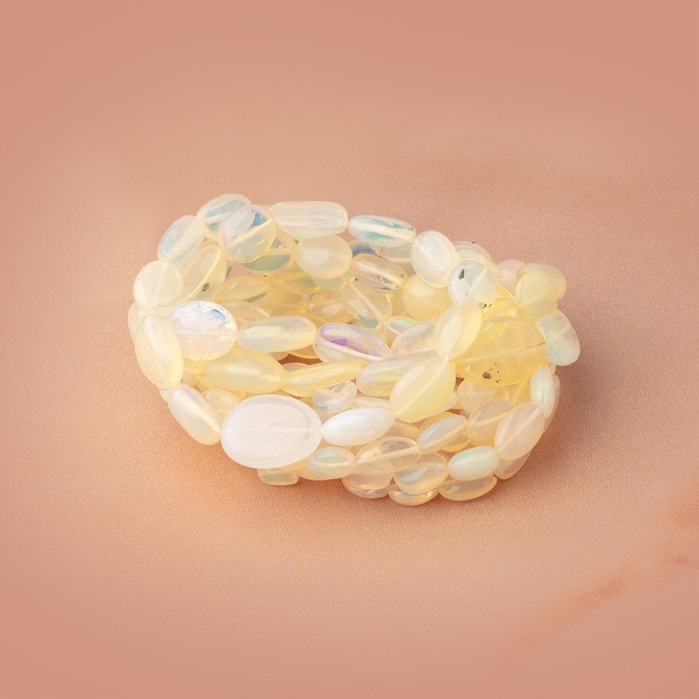 5x4-13x9mm Ethiopian Opal Plain Nugget 18 inch 48 Beads AA (ONLINE ORDER ONLY)
