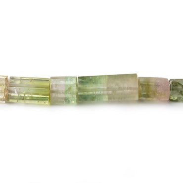 5x4-16x6mm Polychromatic Tourmaline Natural Tubes 18 inch 42 Beads AA (ONLINE ORDER ONLY)