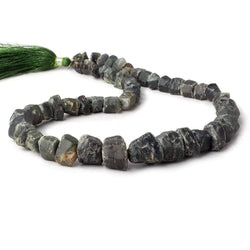 5x4-17x10mm Alluvial Green Sapphire Natural Crystal Beads 14 inch 53 pieces (ONLINE ORDER ONLY)