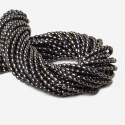 6x4mm Dark Purple Peacock Large Hole Oval Freshwater Pearls 15inch 64pcs (ONLINE ORDER ONLY)